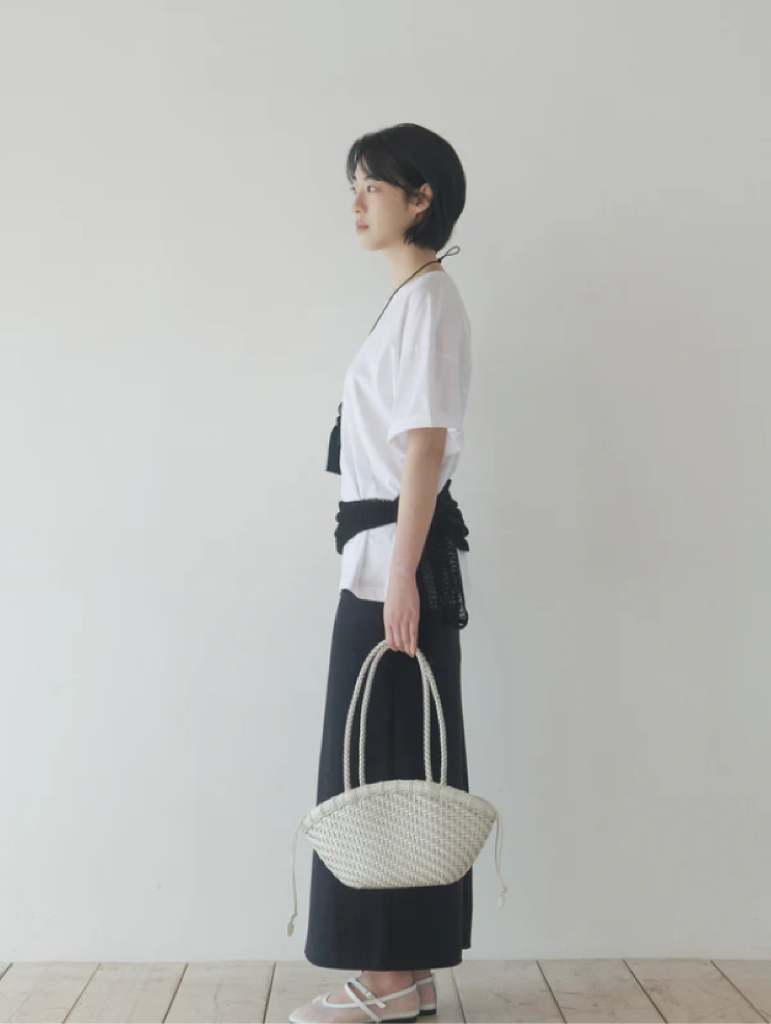 PREORDER Twig Basket Shoulder Bag (Dried Ivory)