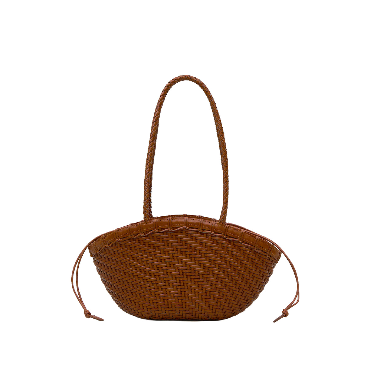 Twig Basket Shoulder Bag (Dried Tan)