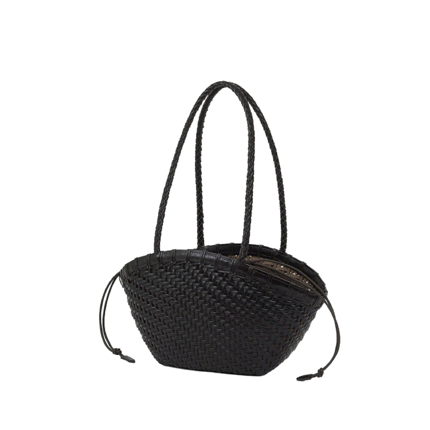 PREORDER Twig Basket Shoulder Bag (Dried Black)