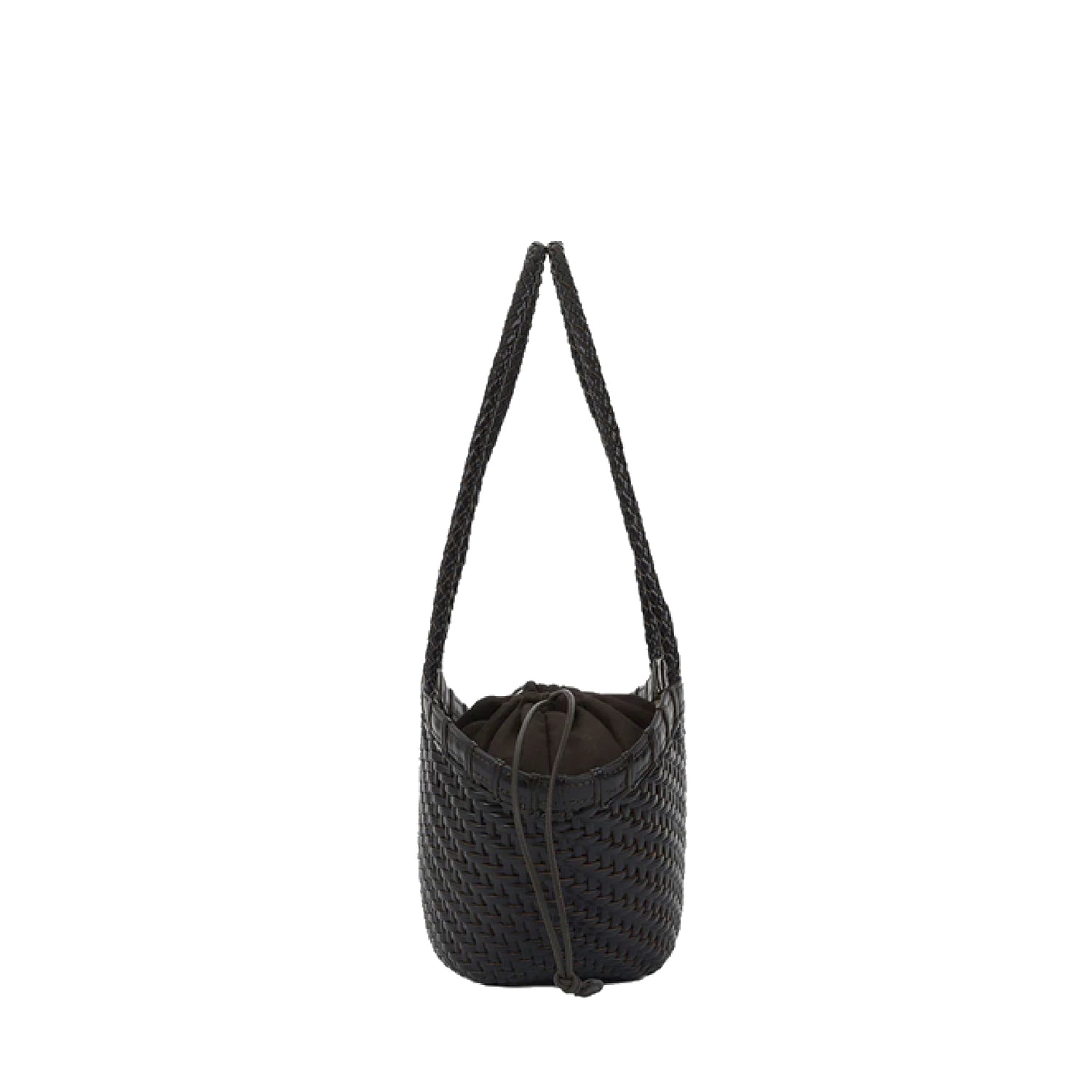 PREORDER Twig Basket Shoulder Bag (Dried Black)