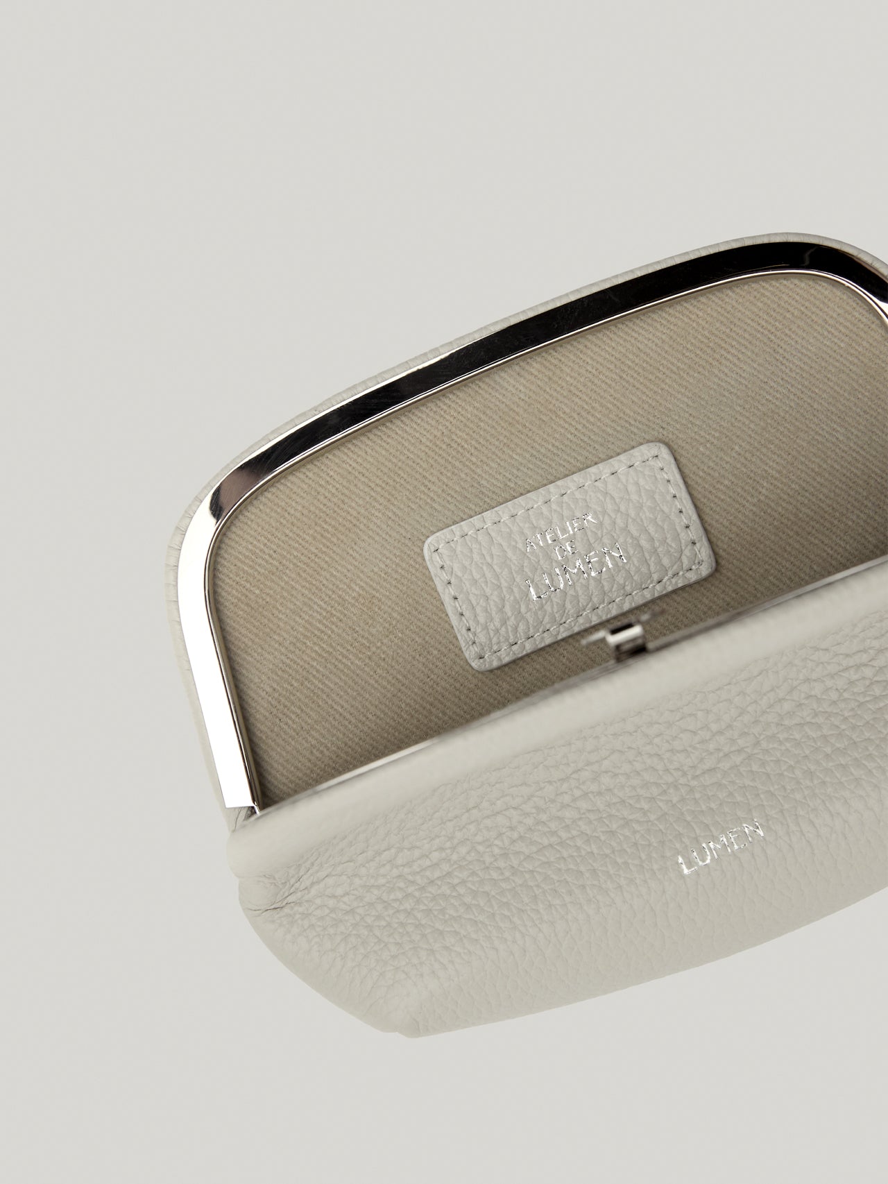 PREORDER Pave Frame Pouch (Misty White)