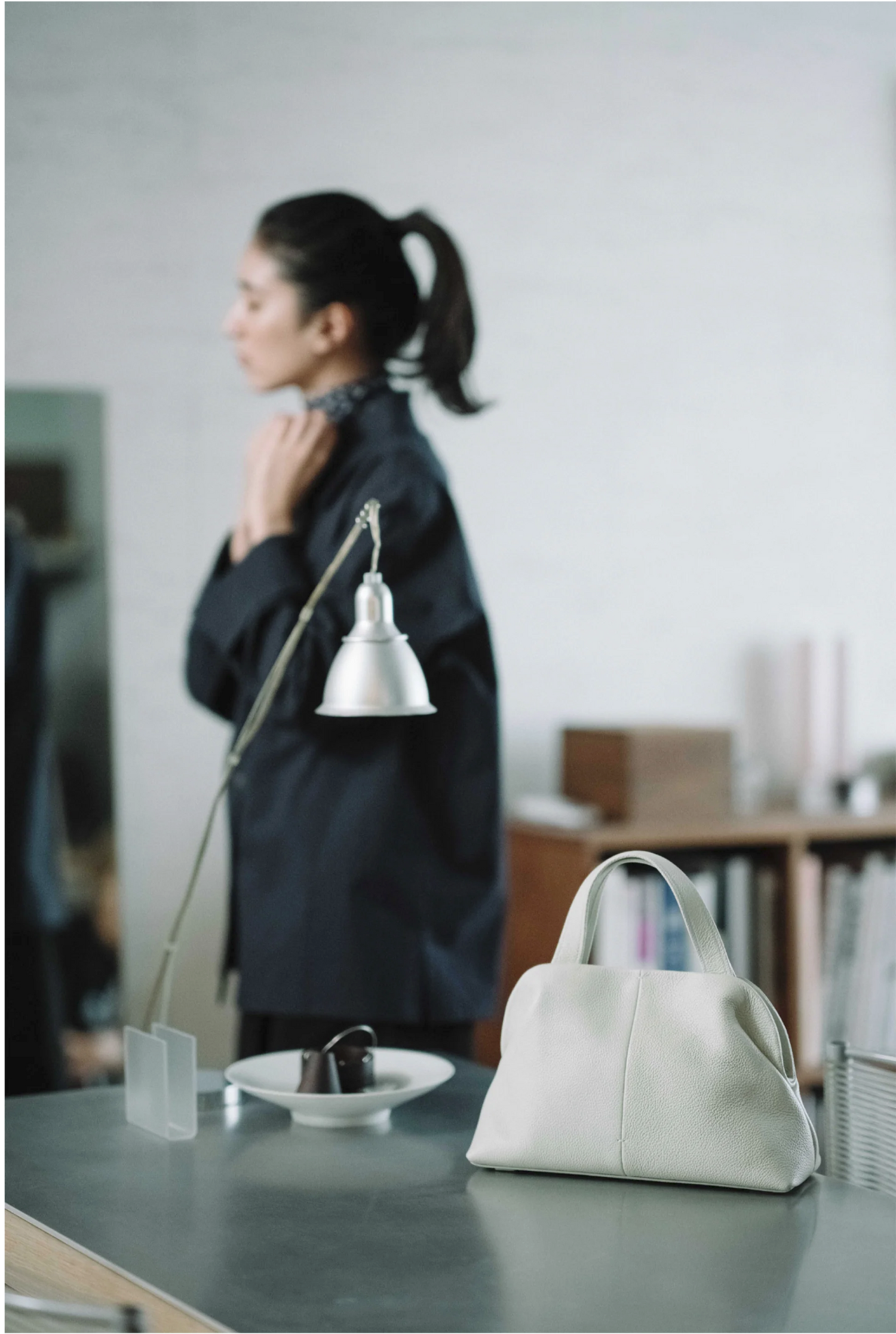 Pave Petit Bag (Misty White)
