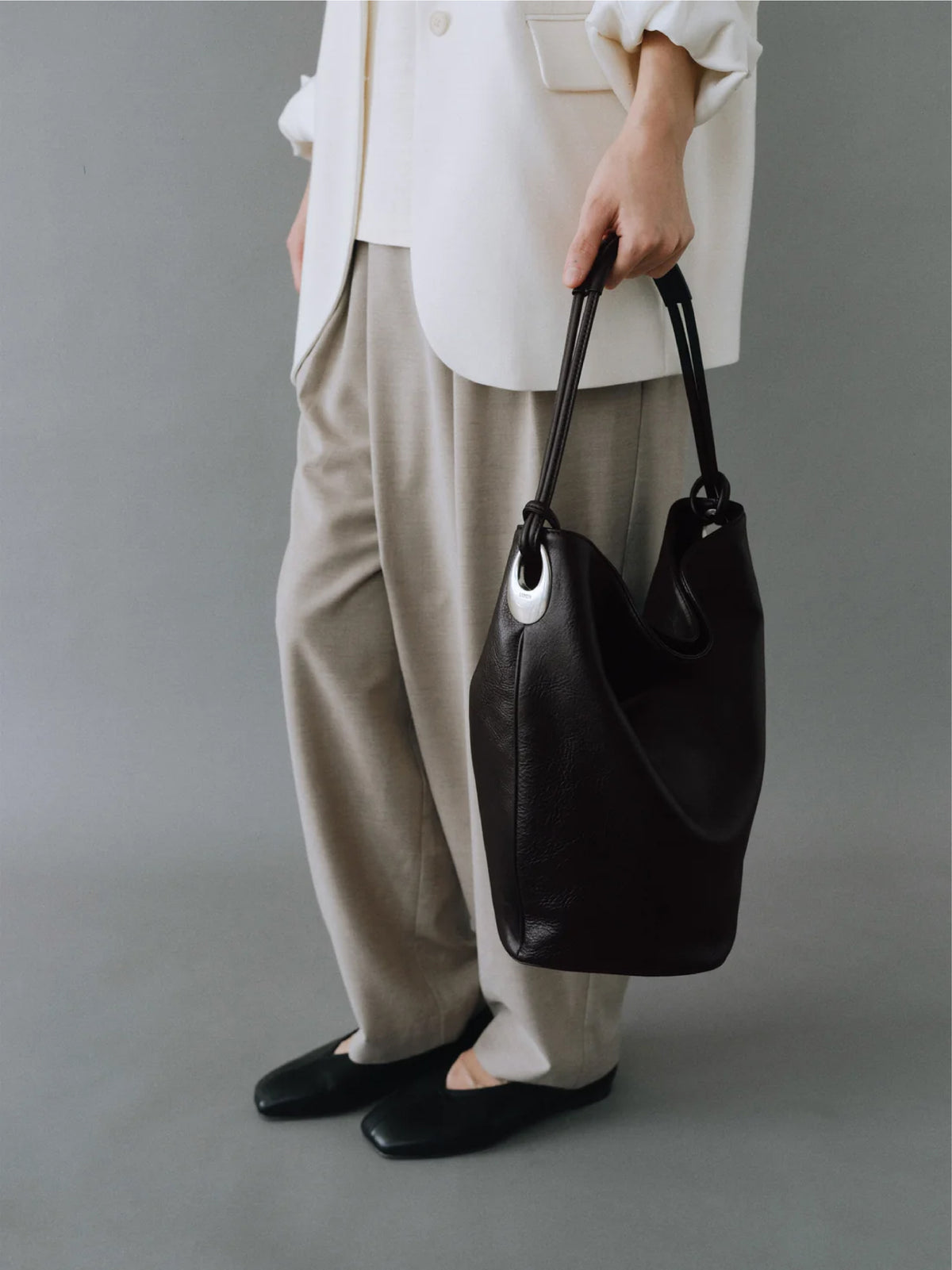 Collen Bucket Bag (Vintage Brown)