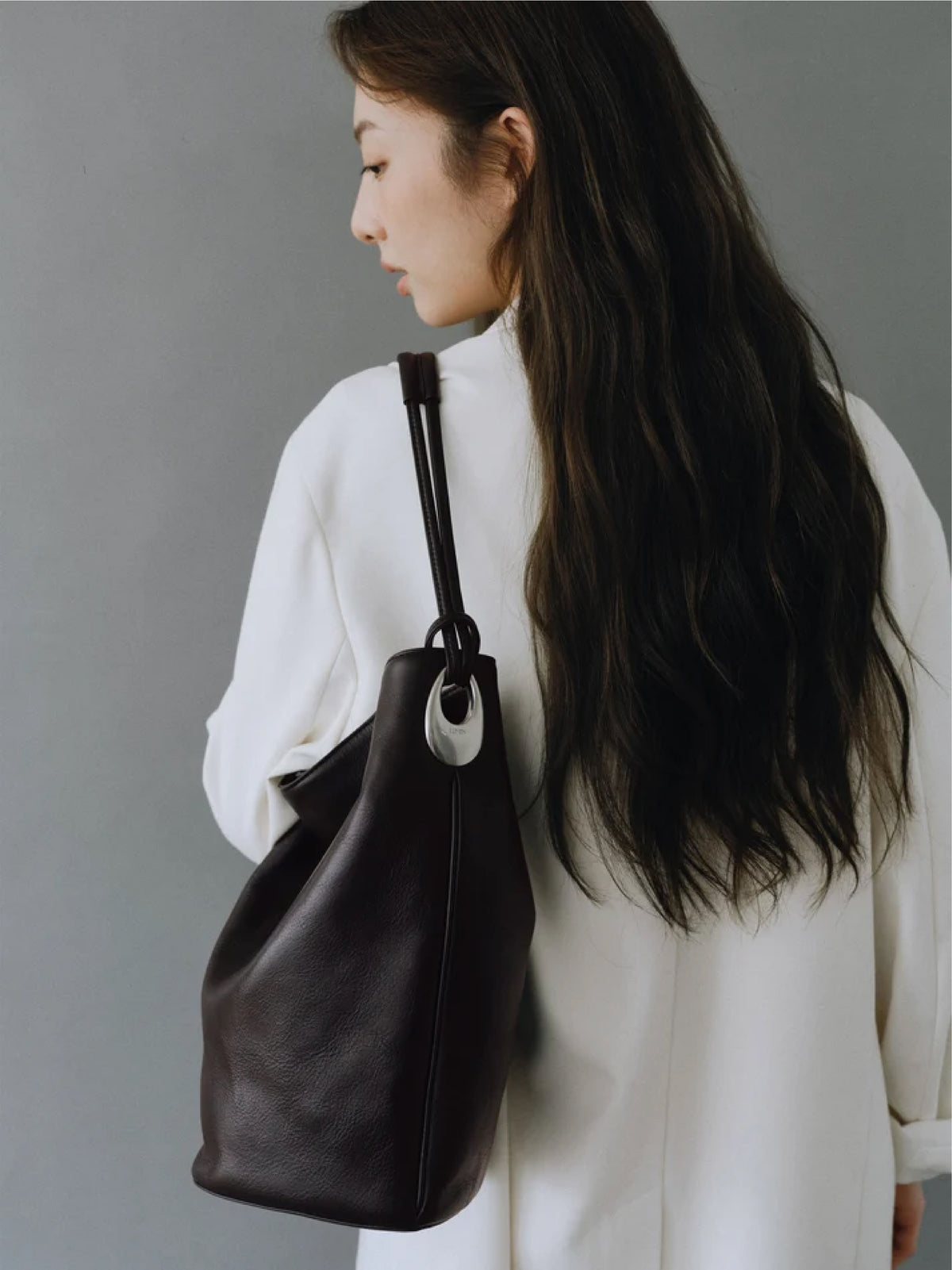 Collen Bucket Bag (Vintage Brown)