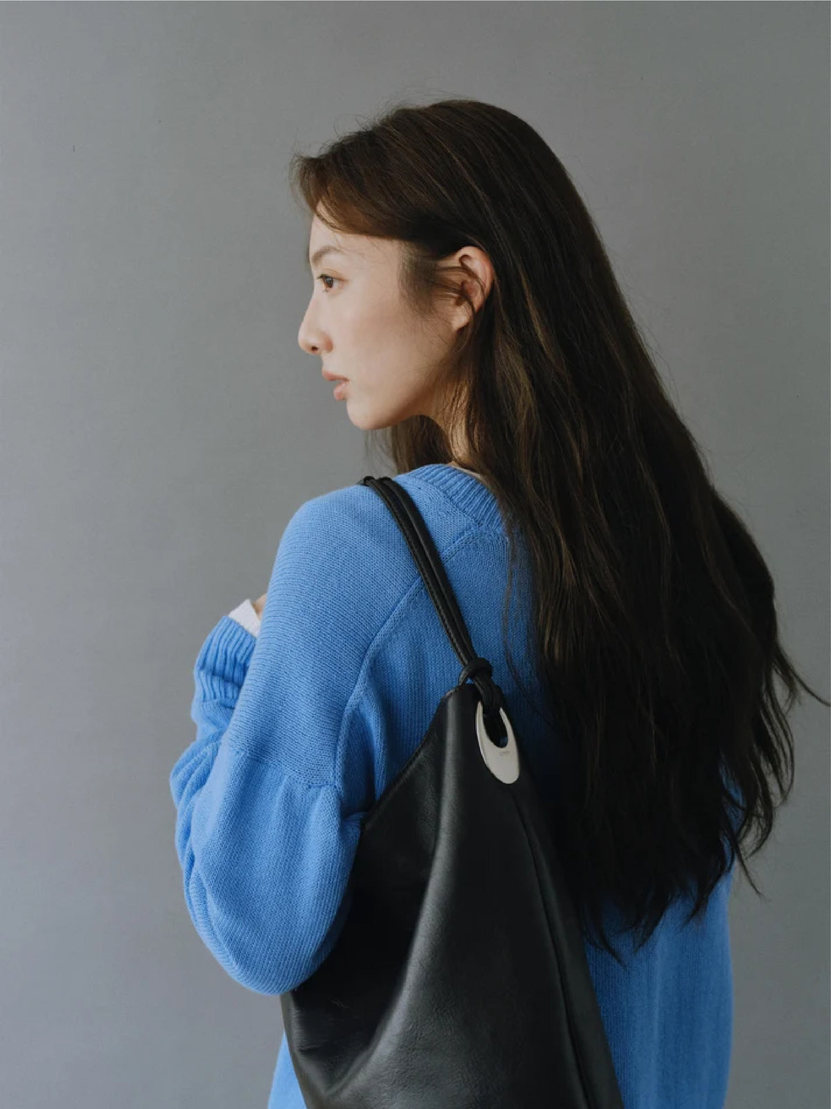 Collen Bucket Bag (Soft Black)
