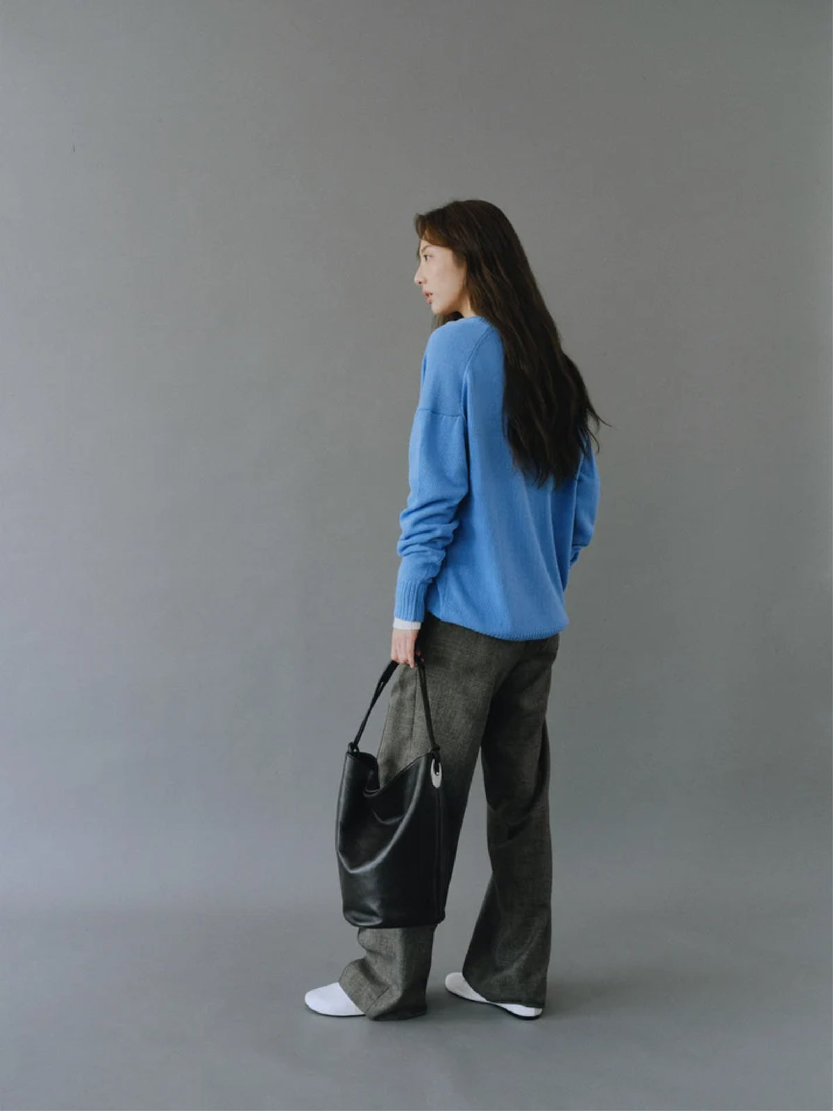 Collen Bucket Bag (Soft Black)
