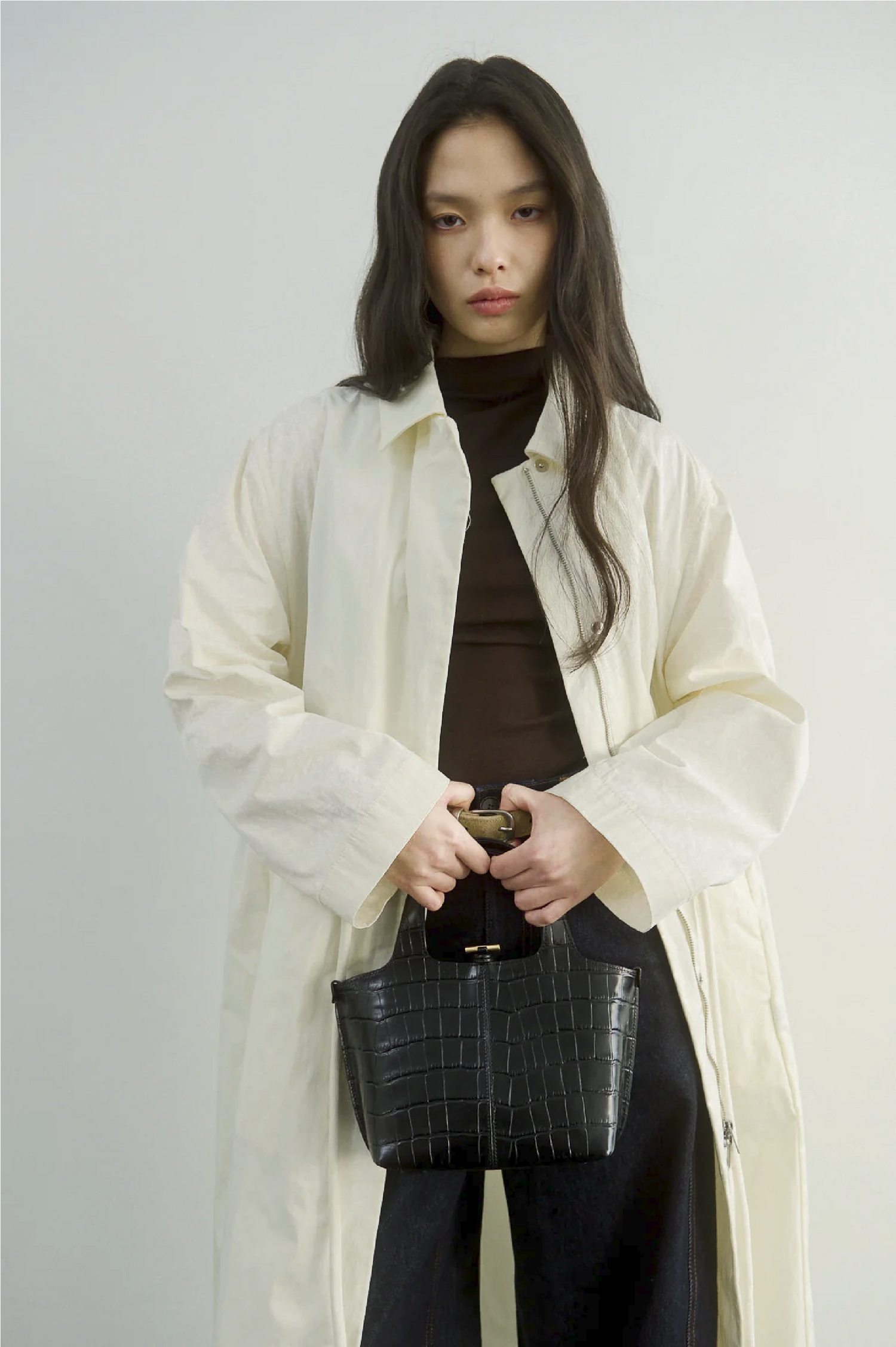 Panier Petit Bag (Pattern Black)