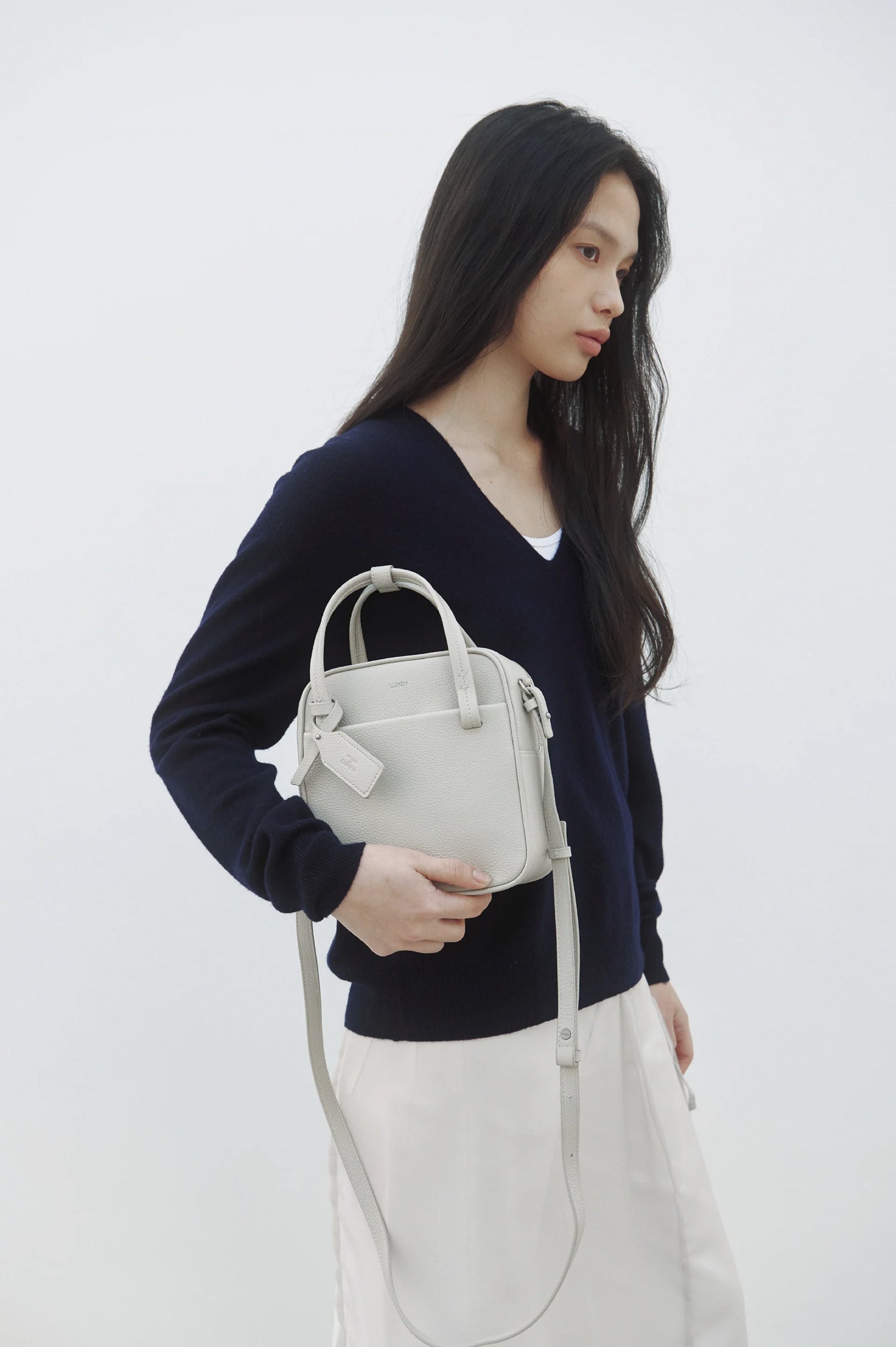 Nadel Bowling Tote (Porcelain White)