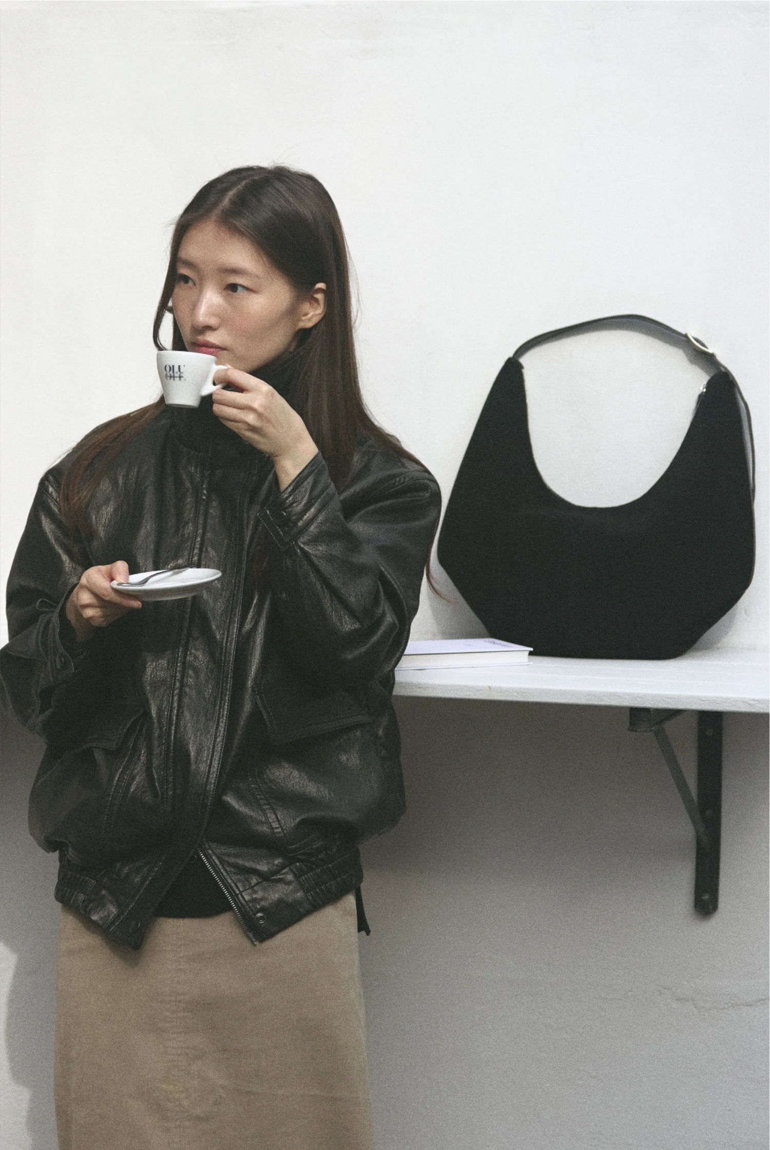 PREORDER Mossy Hobo Bag (Suede Black)