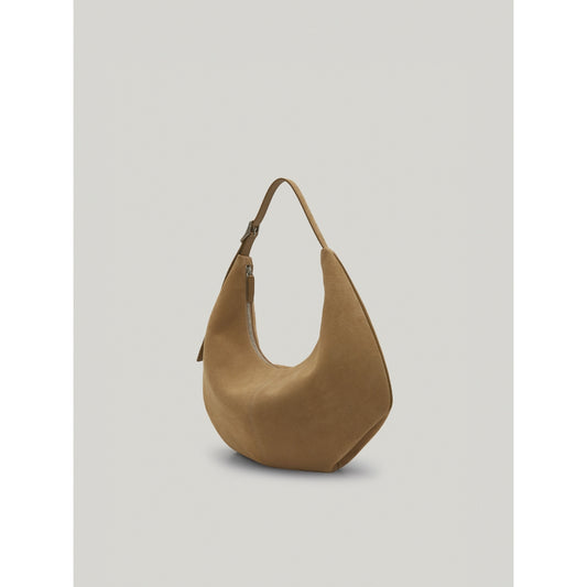 Mossy Hobo Bag (Suede Sand)