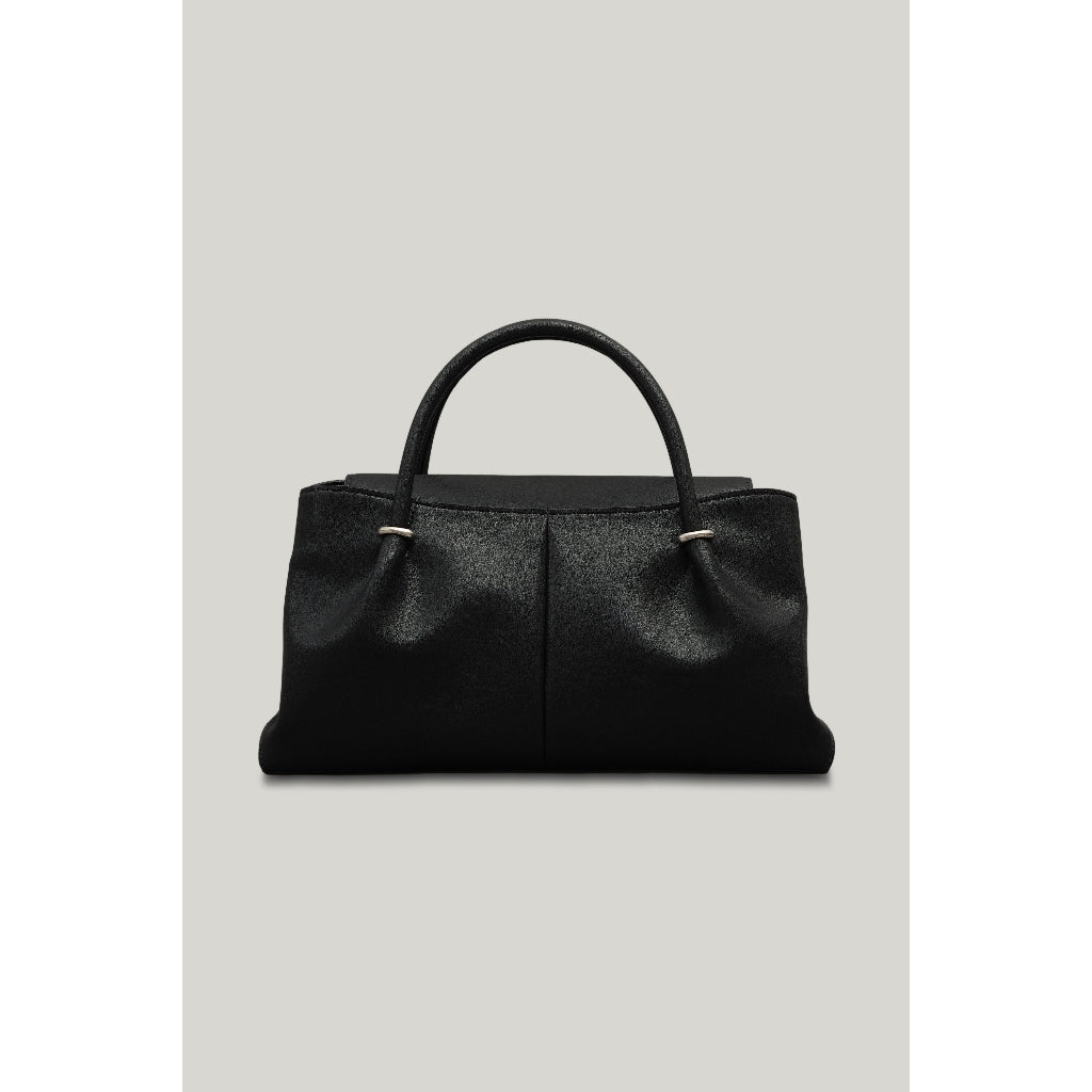 Anneau Flap Bag (Soft Black)