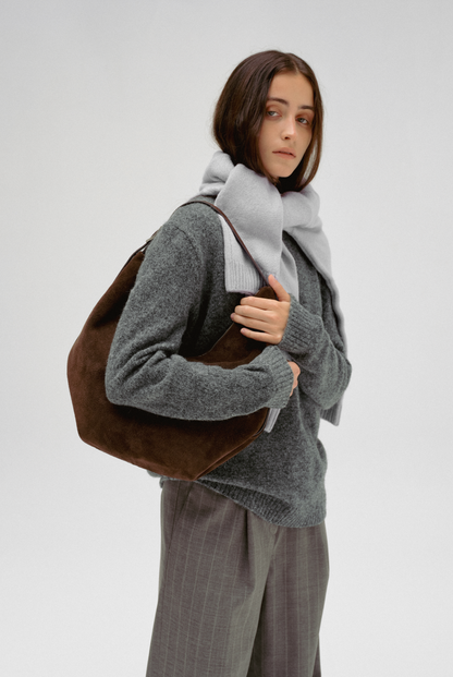 PREORDER Mossy Hobo Bag (Suede Brown)