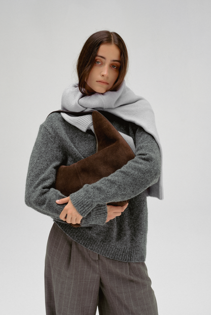 PREORDER Mossy Hobo Bag (Suede Brown)
