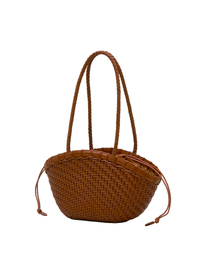 PREORDER Twig Basket Shoulder Bag (Dried Tan)