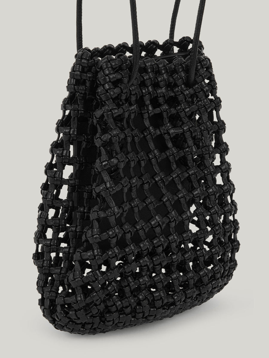 PREORDER Grid Mini Sling Bag (Soft Black)