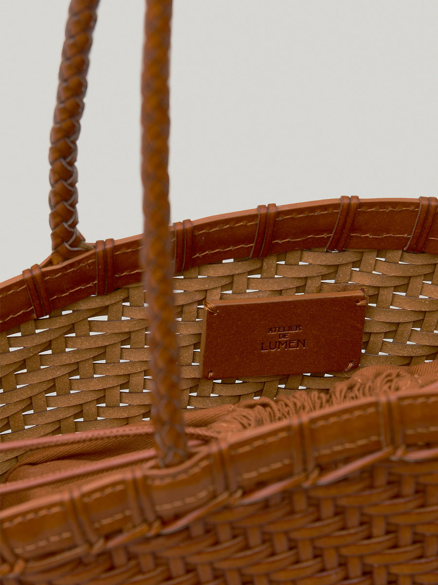 PREORDER Twig Basket Shoulder Bag (Dried Tan)