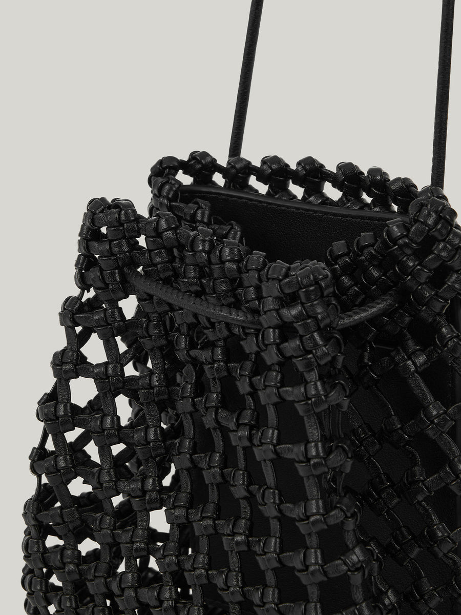 PREORDER Grid Mini Sling Bag (Soft Black)