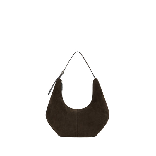 Mossy Hobo Bag (Suede Brown)