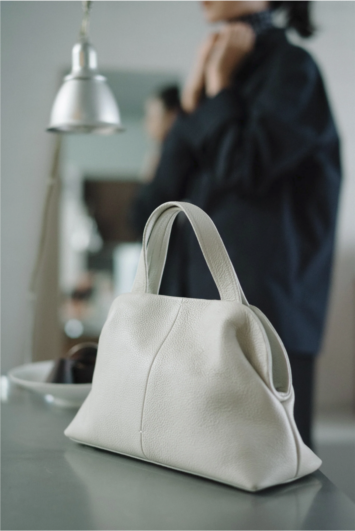 Pave Petit Bag (Misty White)