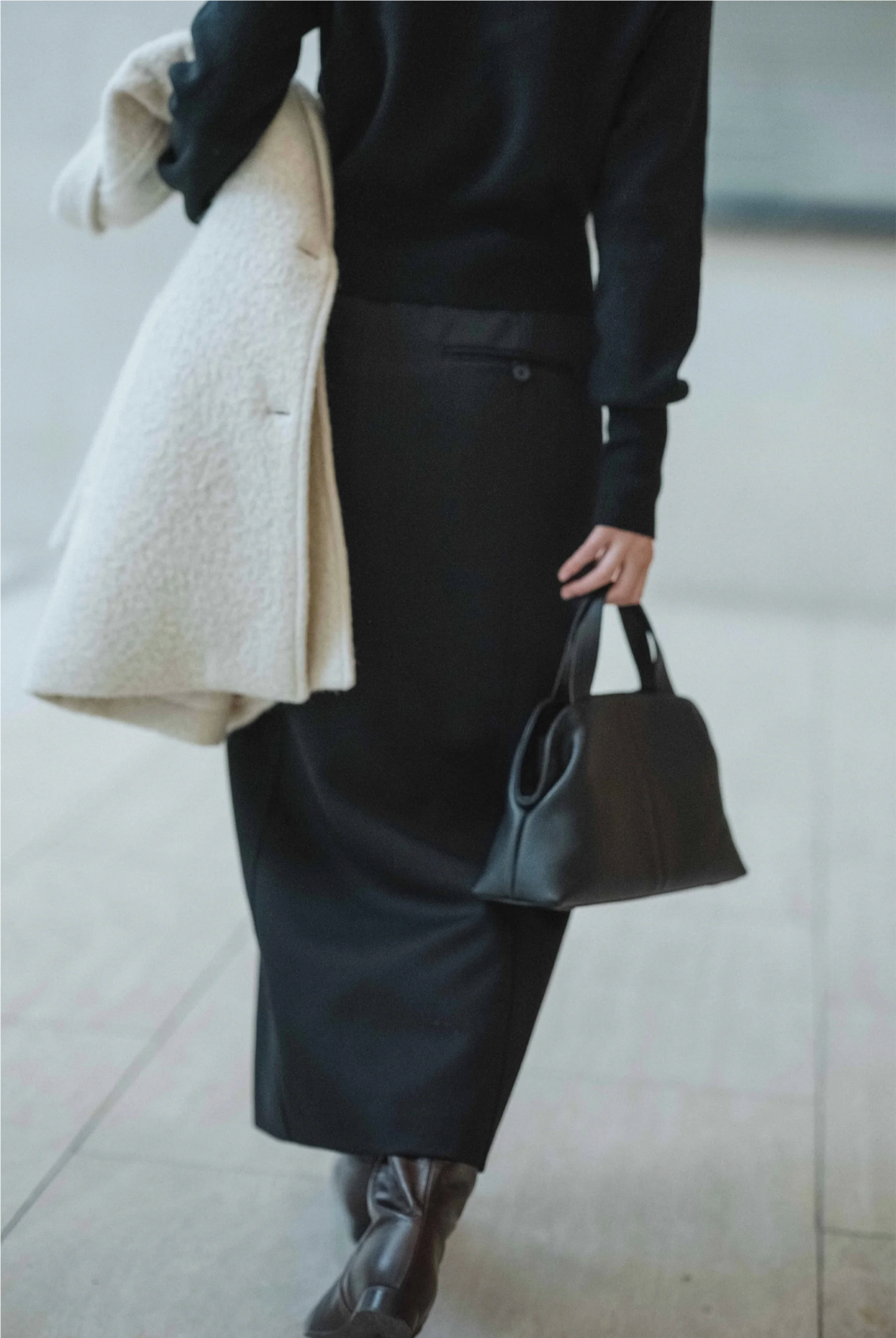 Pave Petit Bag (Misty White)