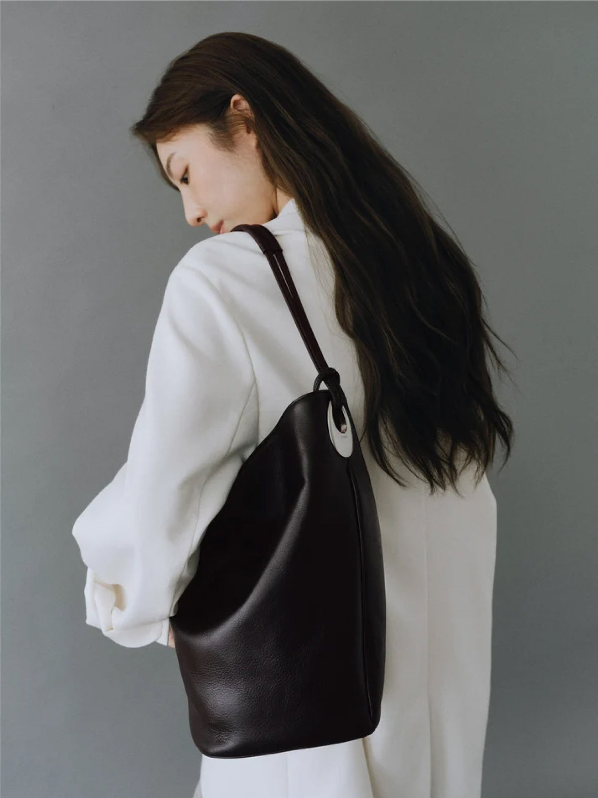 Collen Bucket Bag (Vintage Brown)