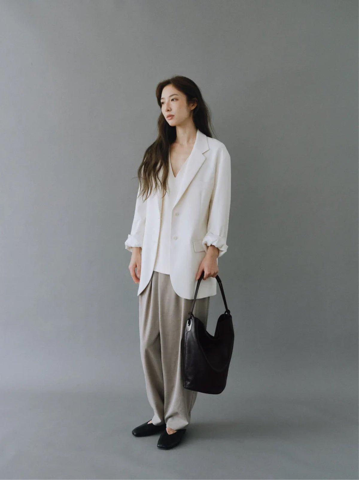 Collen Bucket Bag (Vintage Brown)