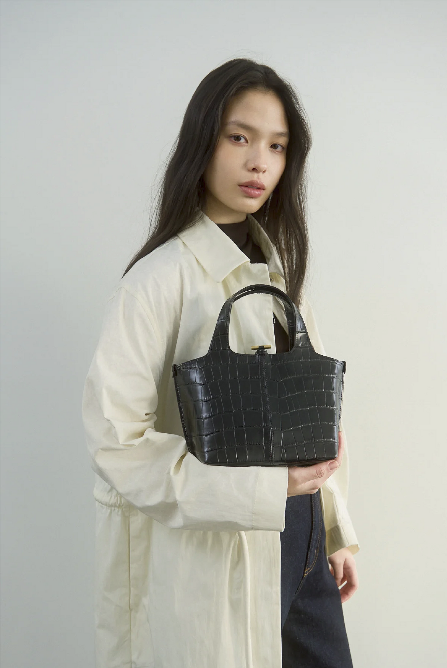 Panier Petit Bag (Pattern Black)
