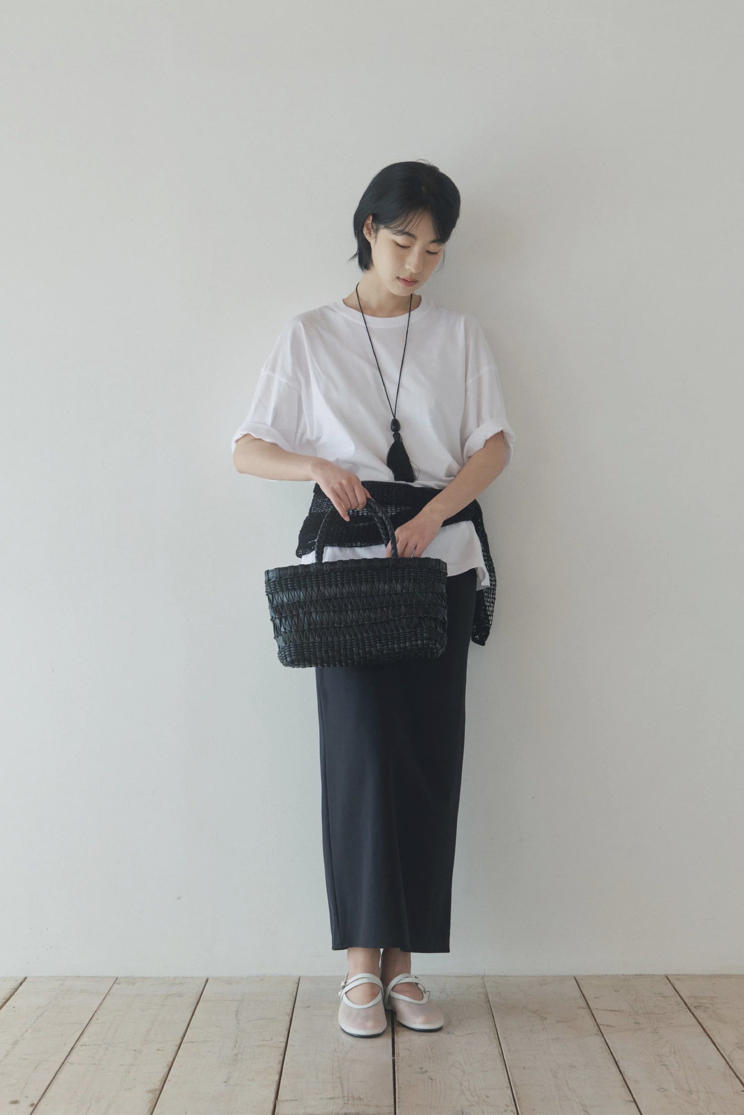 Sofia Weaving Bag (Soft Black)