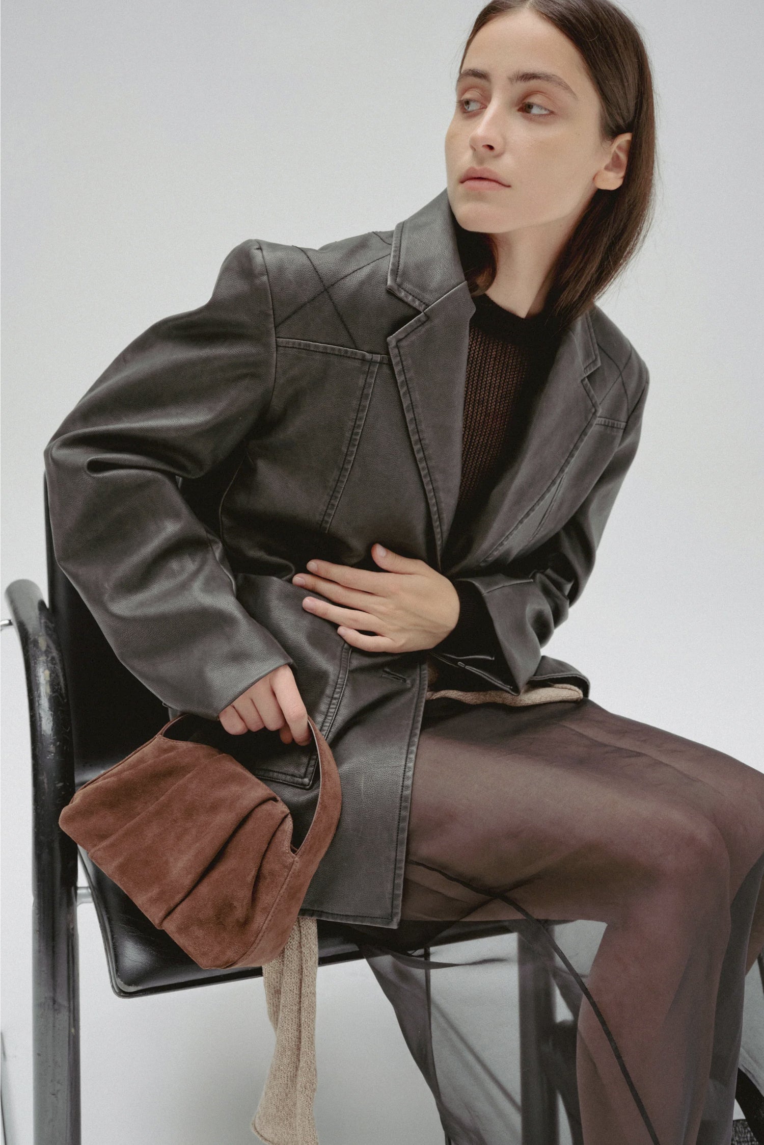 PREORDER Fantine Bag (Suede Brown)