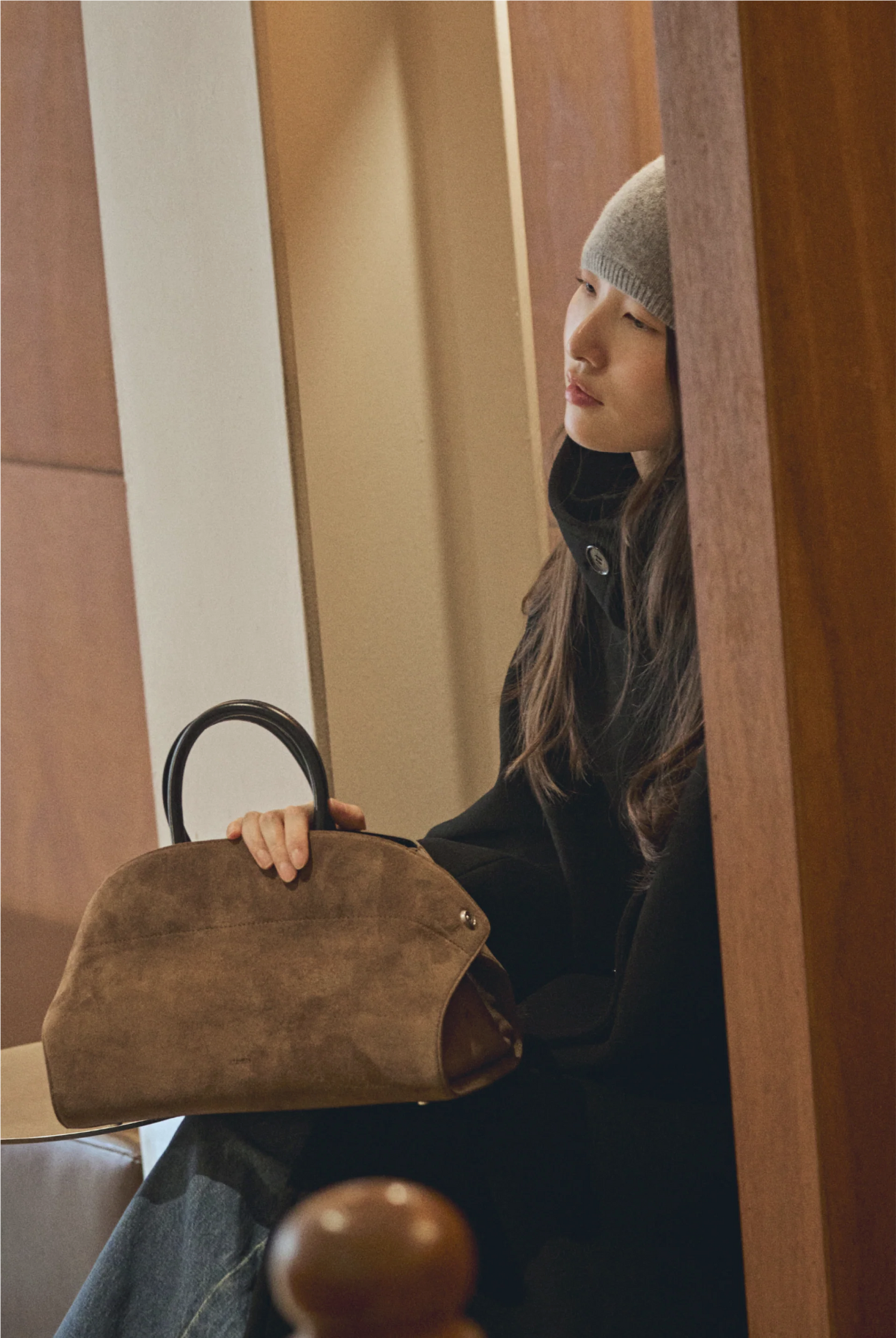 PREORDER Nadel Bag (Suede Brown)