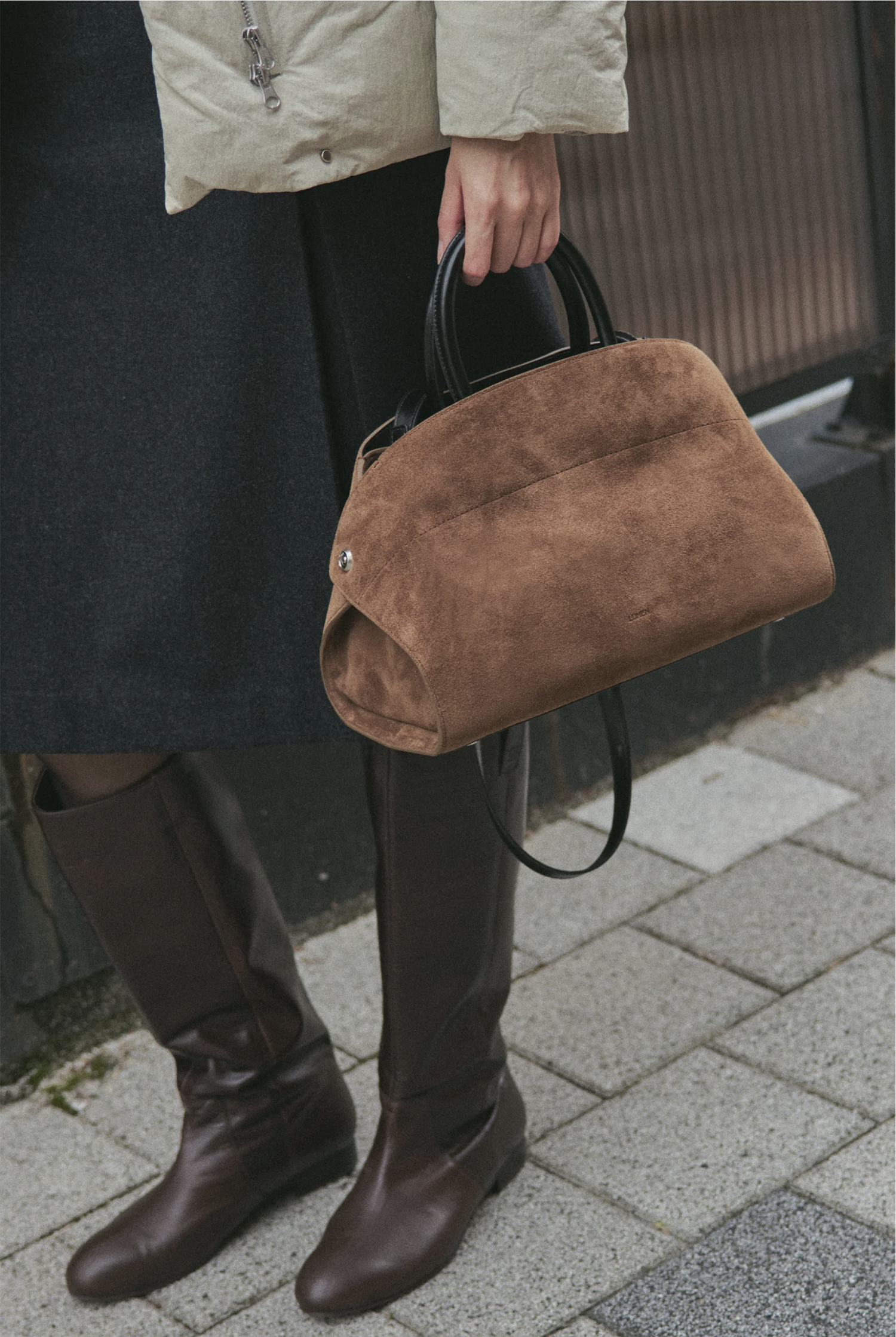 PREORDER Nadel Bag (Suede Brown)