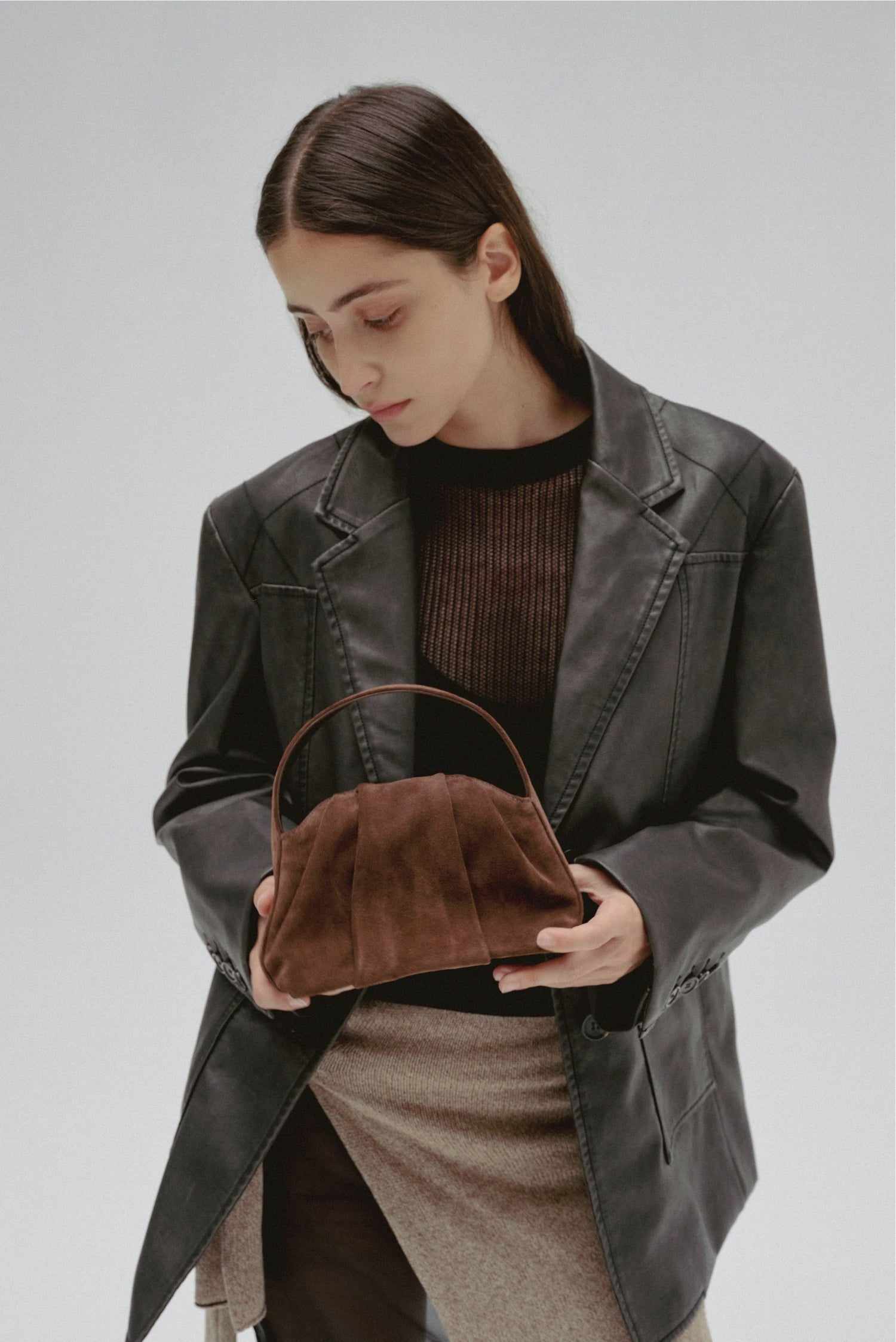 PREORDER Fantine Bag (Suede Brown)