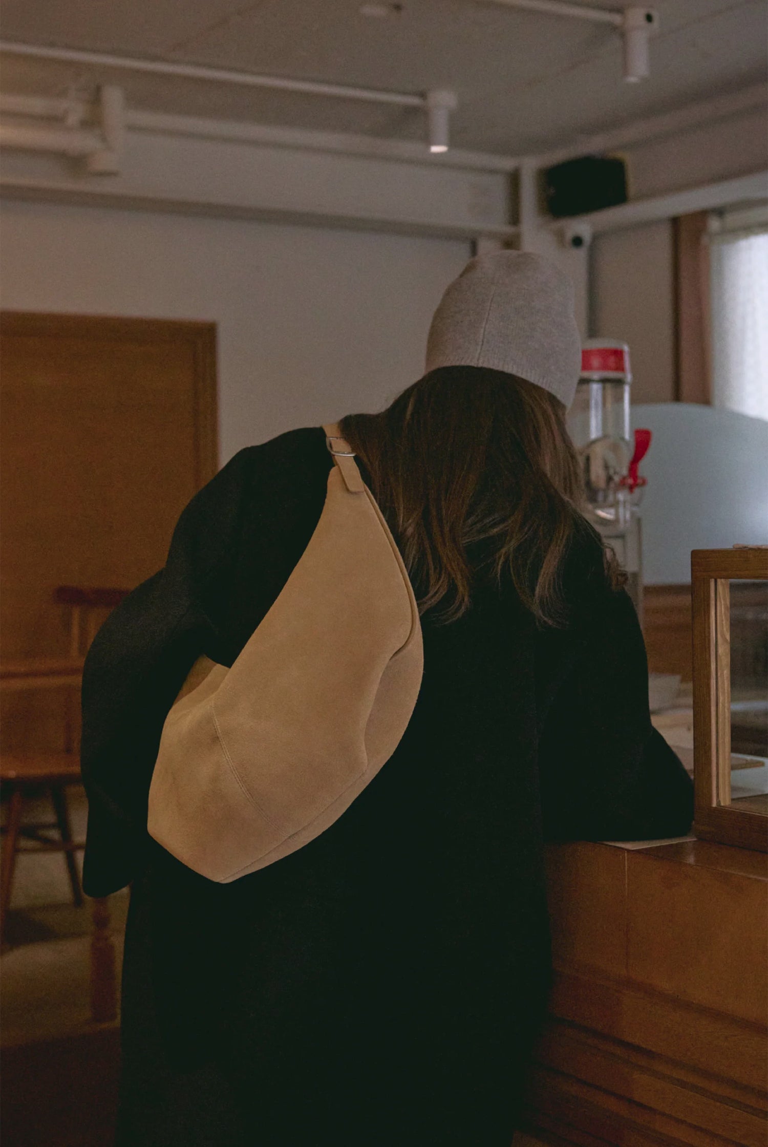 PREORDER Mossy Hobo Bag (Suede Sand)