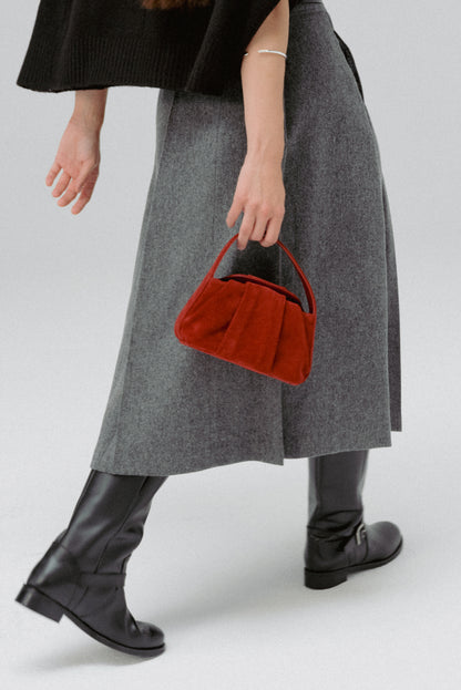 PREORDER Fantine Bag (Suede Red)
