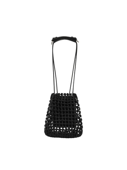 PREORDER Grid Mini Sling Bag (Soft Black)