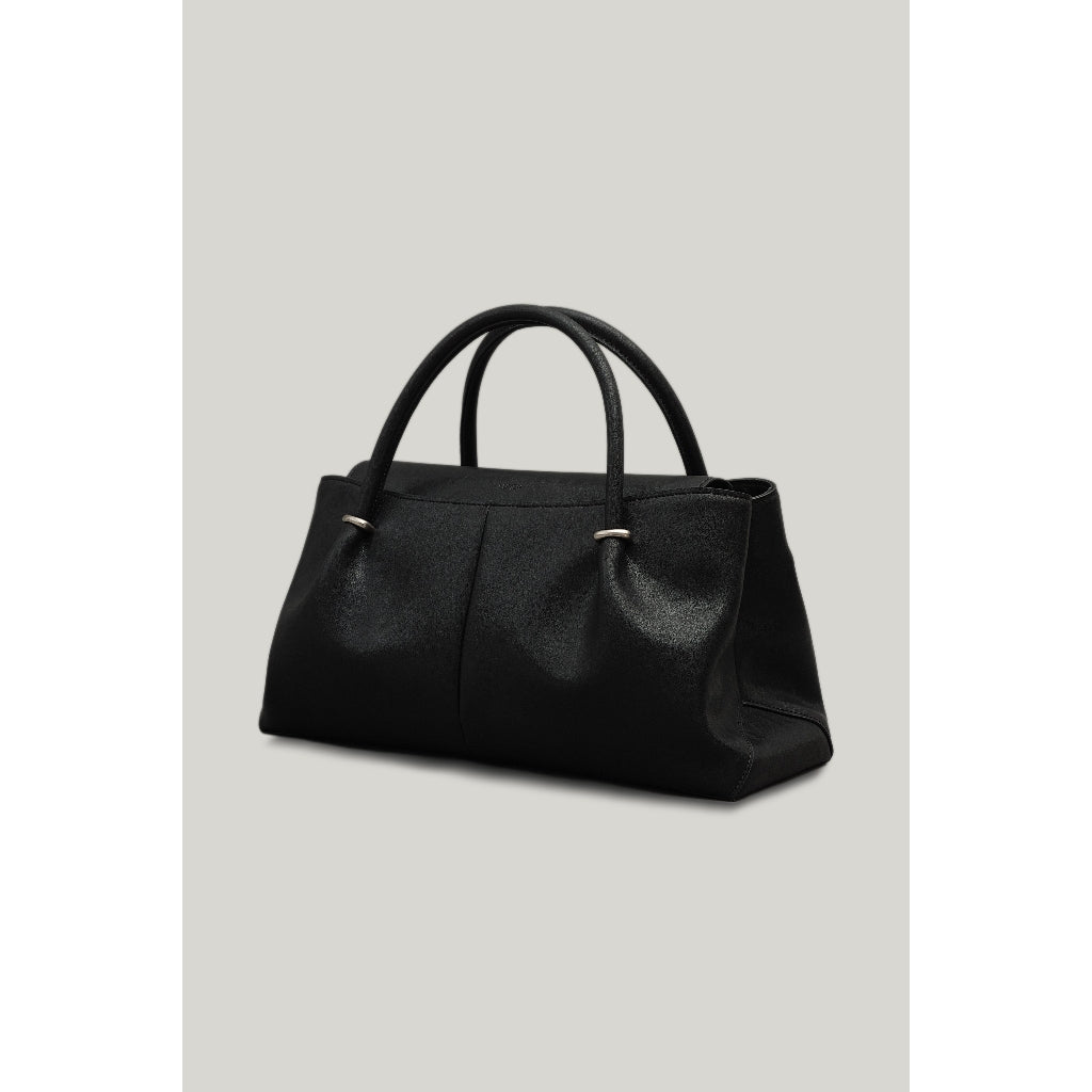 Anneau Flap Bag (Soft Black)