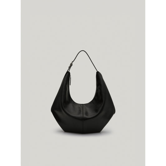 Mossy Hobo Bag (Leather Black)