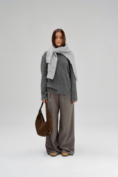PREORDER Mossy Hobo Bag (Suede Brown)