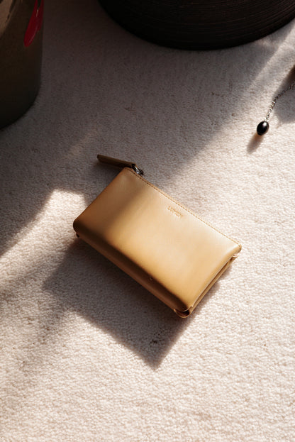 Pillow Card Wallet (Mustard yellow)