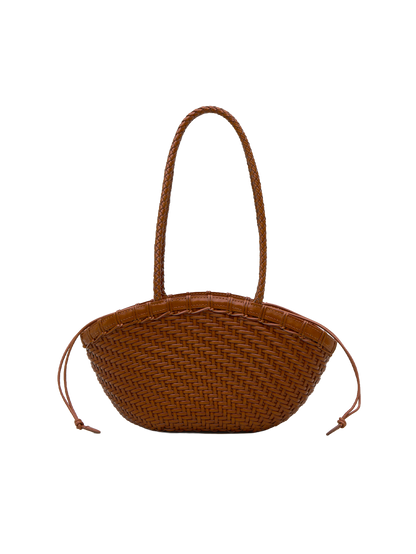 PREORDER Twig Basket Shoulder Bag (Dried Tan)
